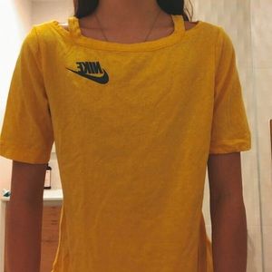 Yellow Nike shirt